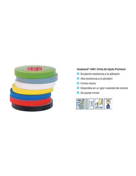 tesa® 4661 Tejido tratado Gris